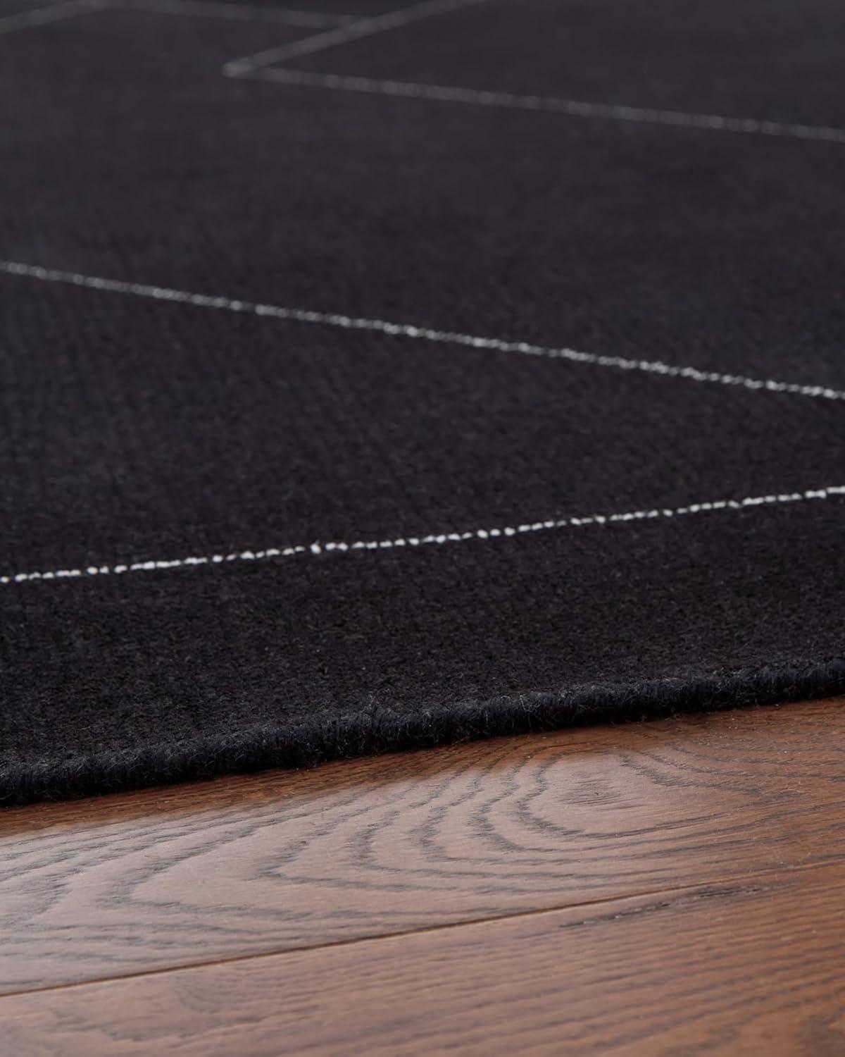 imageSignature Design by Ashley Qaabiz Bohemian 8 x 10 Indoor Medium Pile Geometric Area Rug Light Brown ampamp BlackBlackWhite