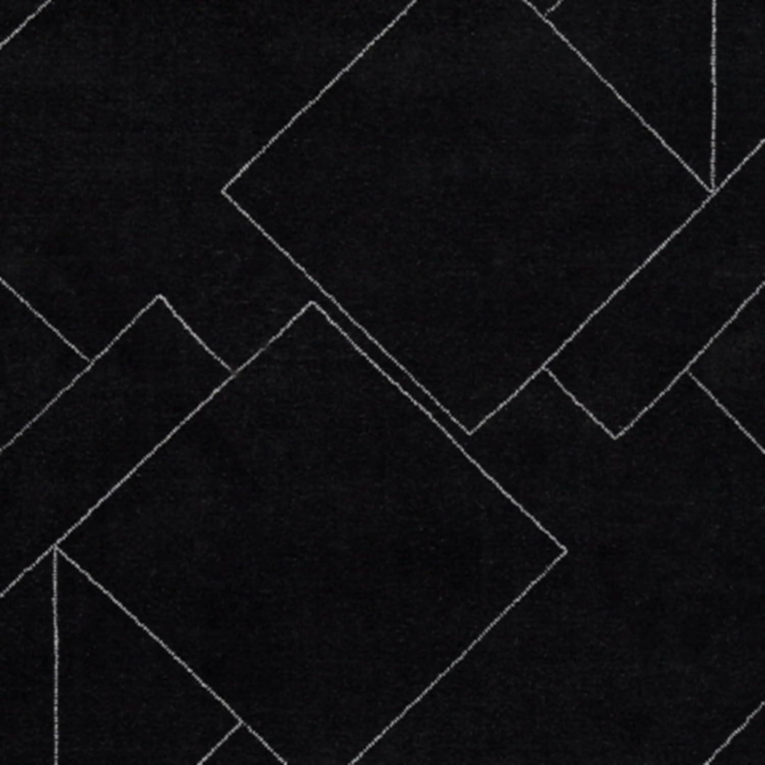 imageSignature Design by Ashley Qaabiz Bohemian 8 x 10 Indoor Medium Pile Geometric Area Rug Light Brown ampamp BlackBlackWhite