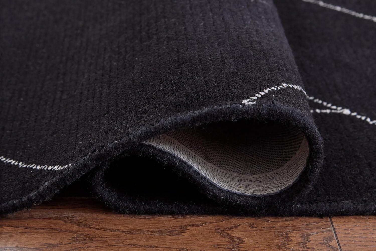 imageSignature Design by Ashley Qaabiz Bohemian 8 x 10 Indoor Medium Pile Geometric Area Rug Light Brown ampamp BlackBlackWhite