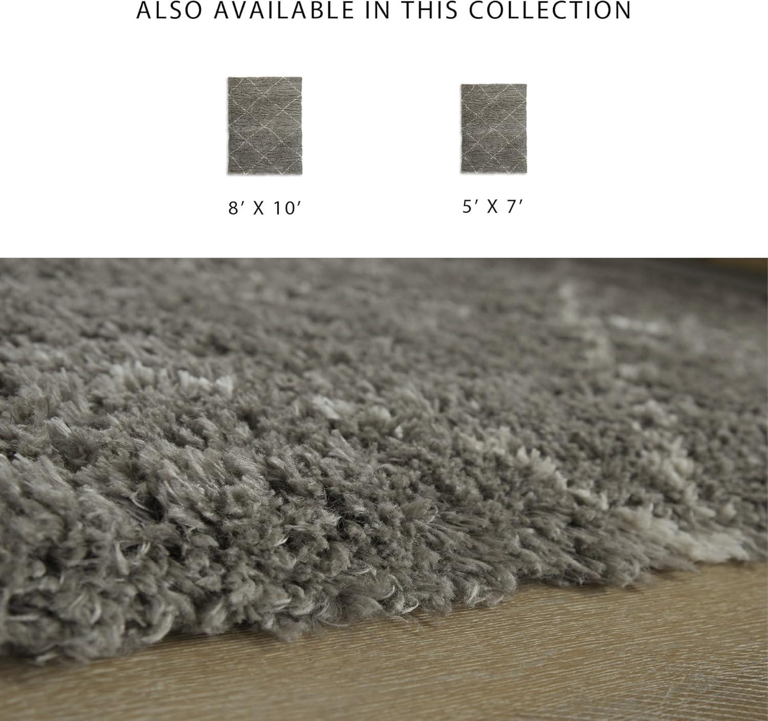 imageSignature Design by Ashley Qaabiz Bohemian 8 x 10 Indoor Medium Pile Geometric Area Rug Light Brown ampamp BlackGrayCream