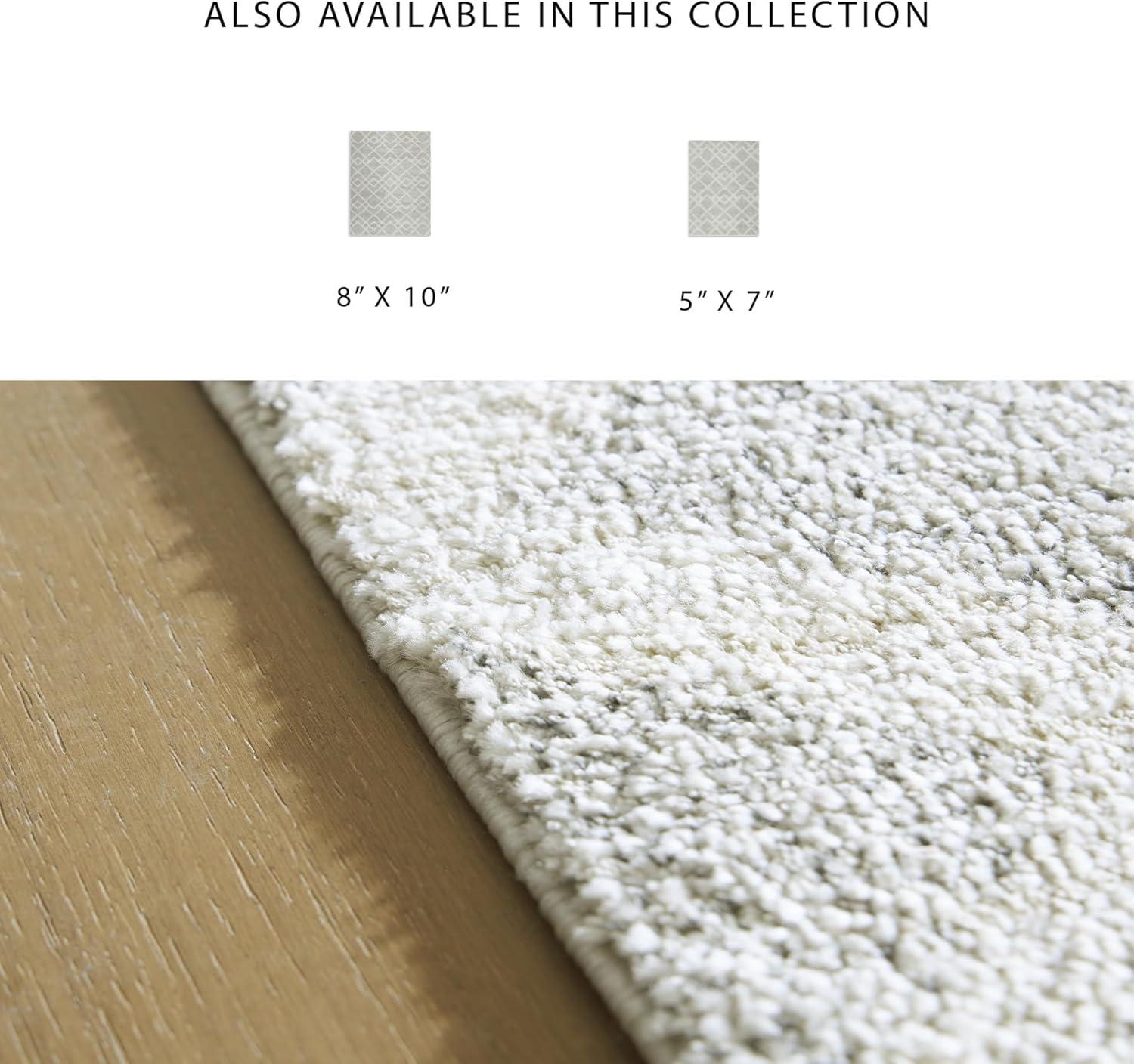 imageSignature Design by Ashley Qaabiz Bohemian 8 x 10 Indoor Medium Pile Geometric Area Rug Light Brown ampamp BlackGrayIvory