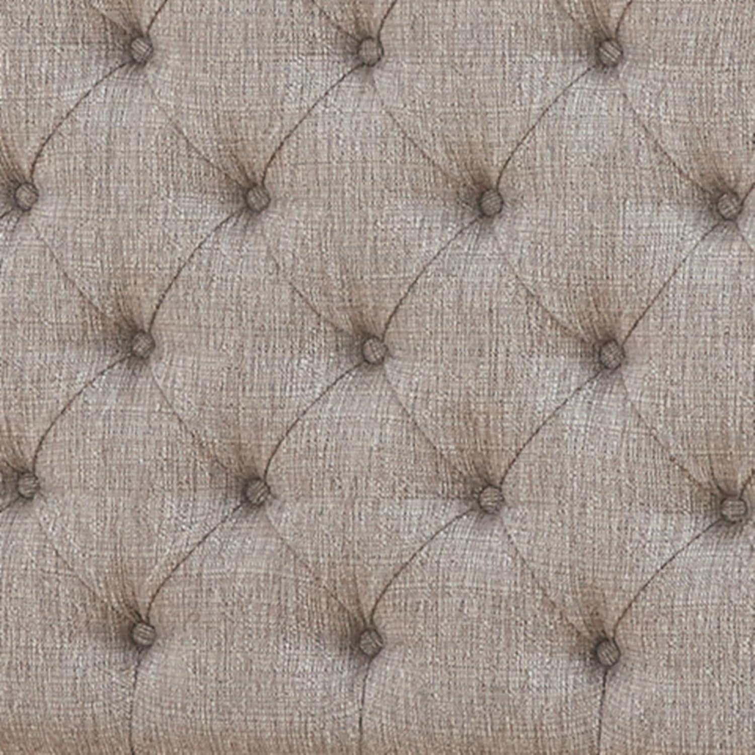 imageSignature Design by Ashley Realyn Traditional Upholstered Tufted Twin Platform Daybed with 1 Large Drawer Foundation or Box Spring Not Needed White ampamp BeigeTwin