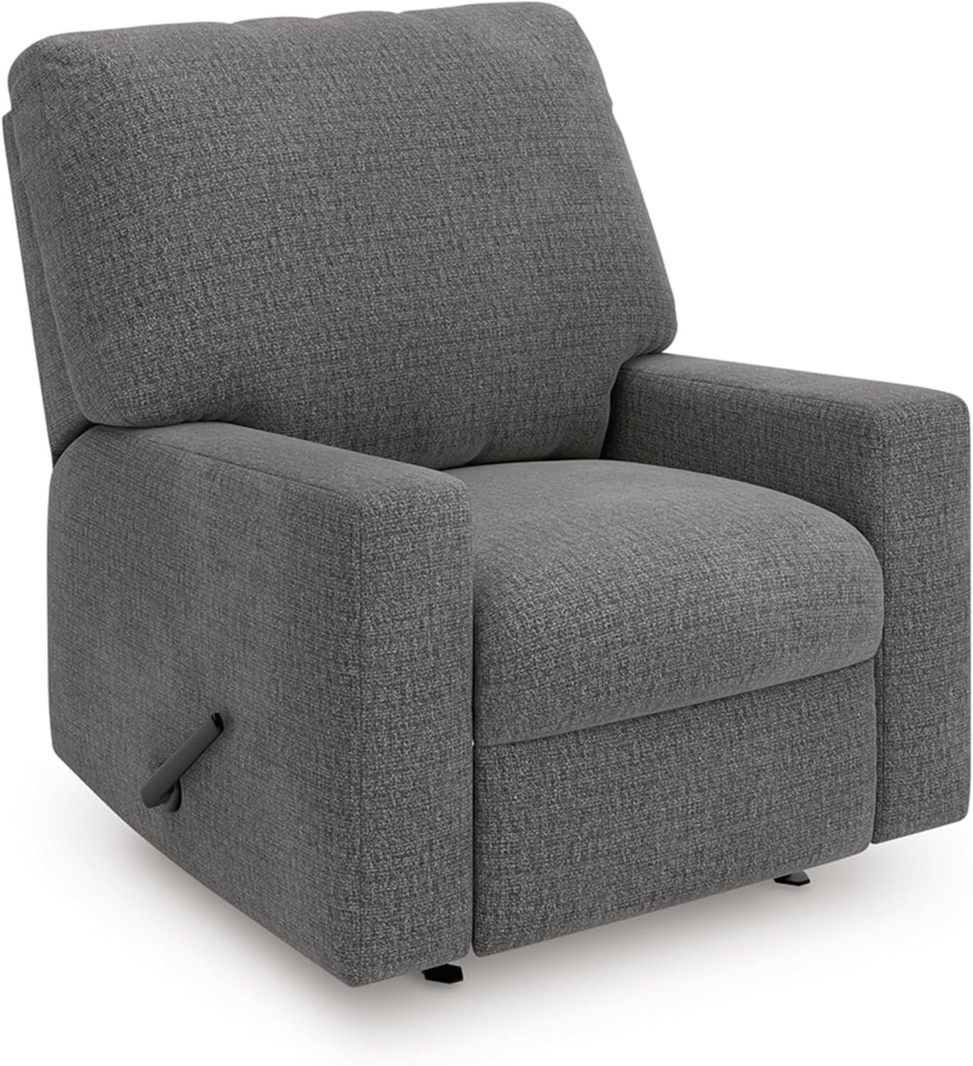 imageSignature Design by Ashley Revenna Casual Square Upholstered Oversized Accent Ottoman GrayDark Gray