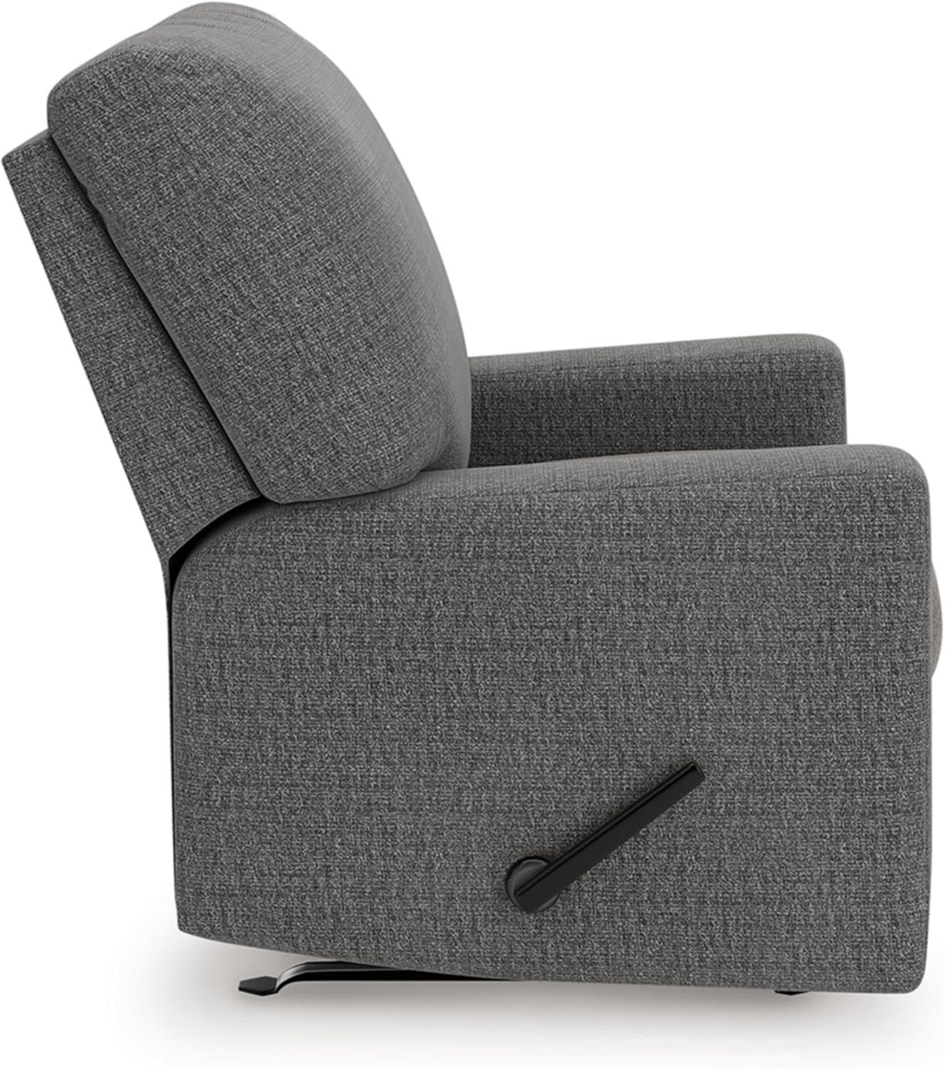 imageSignature Design by Ashley Revenna Casual Square Upholstered Oversized Accent Ottoman GrayDark Gray