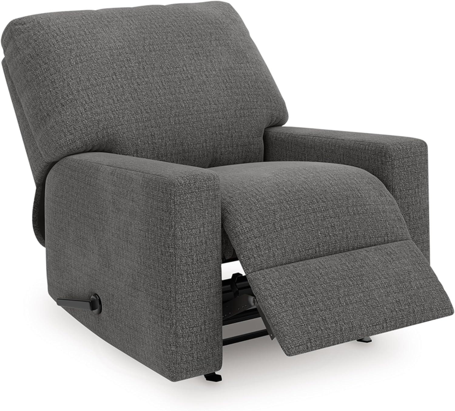 imageSignature Design by Ashley Revenna Casual Square Upholstered Oversized Accent Ottoman GrayDark Gray