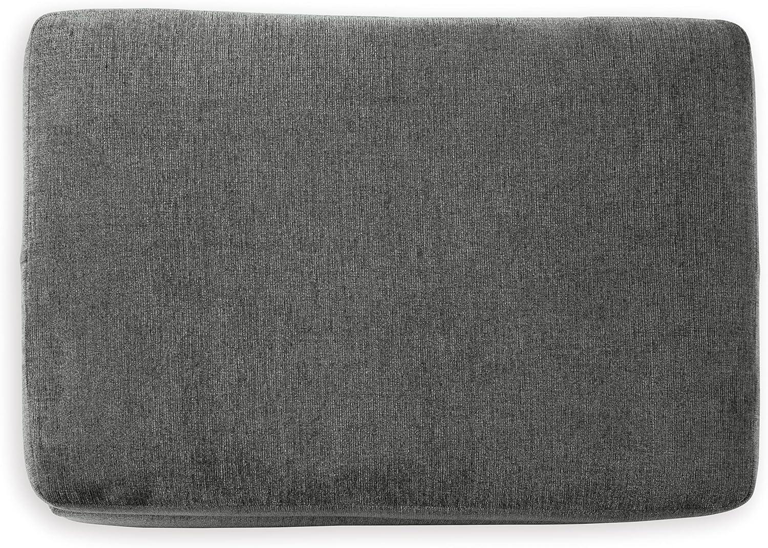imageSignature Design by Ashley Stairatt Casual Rectangular Upholstered Ottoman GrayDark Gray