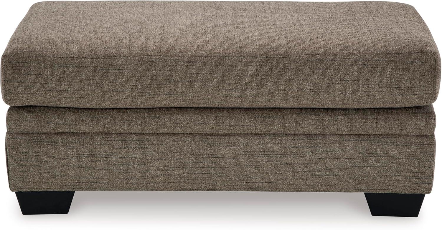 imageSignature Design by Ashley Stonemeade Casual Upholstered Rectangular Ottoman Light BrownDark Brown