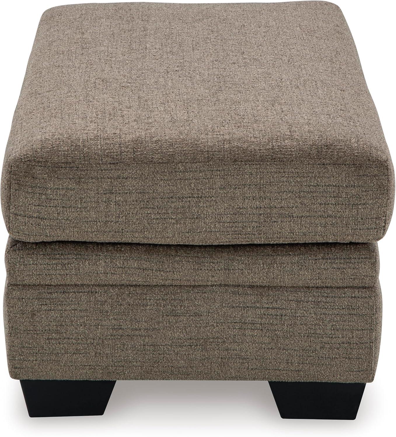 imageSignature Design by Ashley Stonemeade Casual Upholstered Rectangular Ottoman Light BrownDark Brown