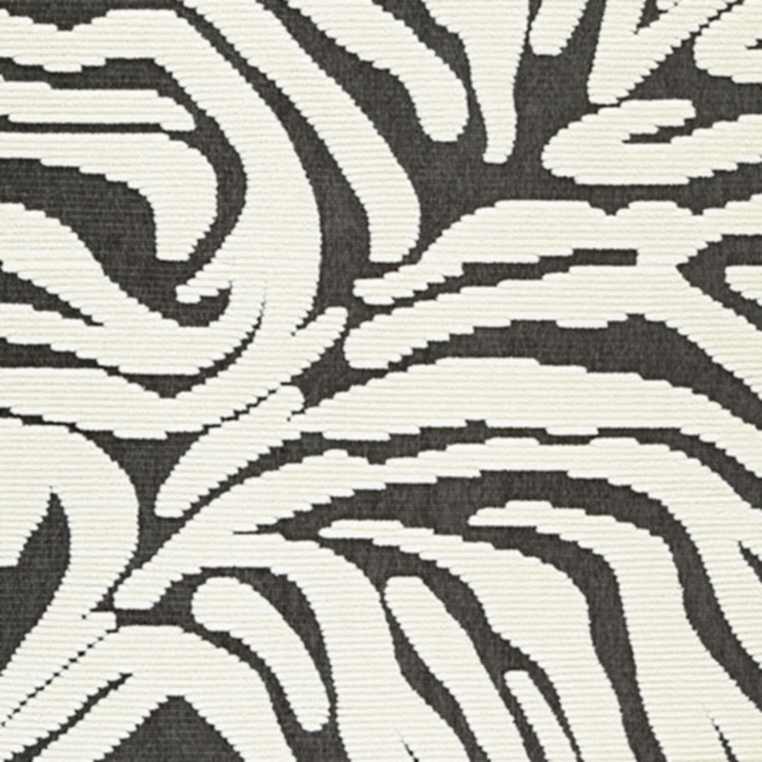 imageSignature Design by Ashley Thomwith Contemporary Indoor Washable Zebra Design 8 x 10 Rug with Non Slip Backing Black ampamp White710 x 101 Rectangular