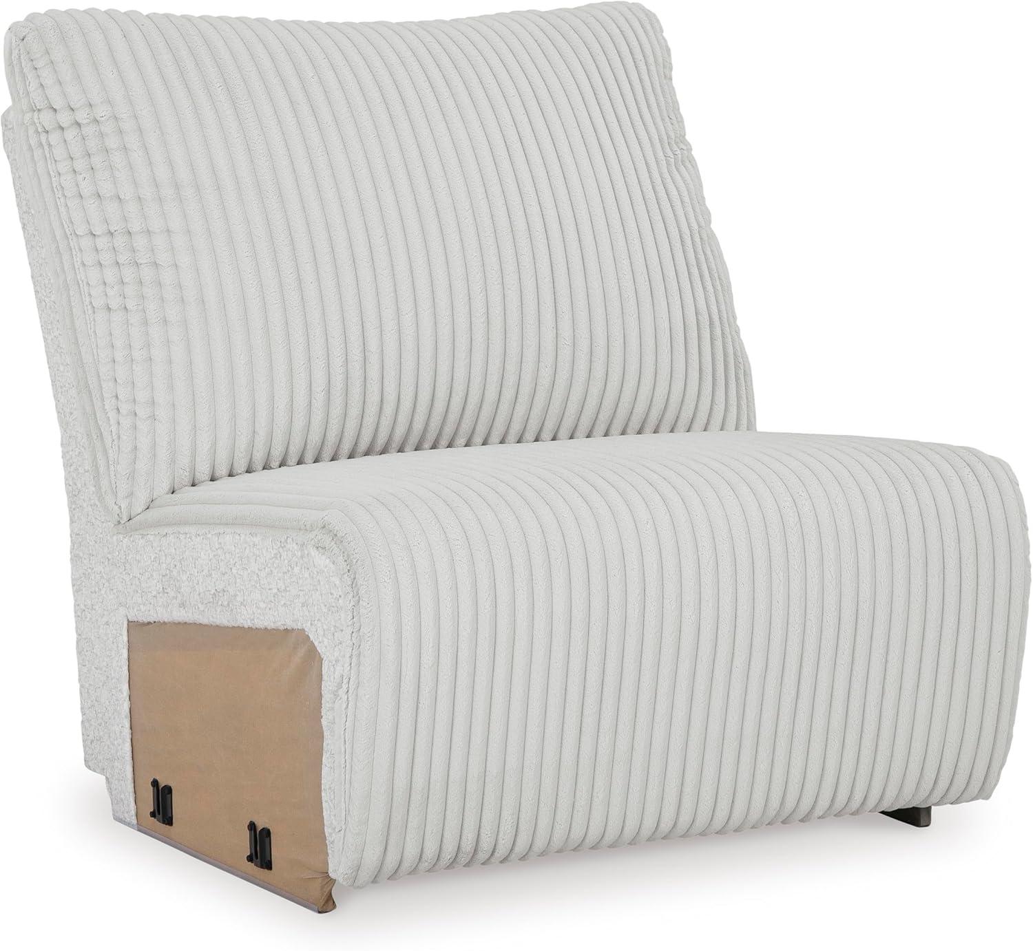 imageSignature Design by Ashley Top Tier Casual LShaped 3Piece Reclining Sectional Sofa with Chaise Console Storage and 4 Accent Pillows WhiteWhite