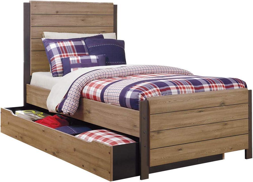 imageSignature Design by Ashley Twin Wooden Bunkie Board Roll Slats 56 Inch Mattress SupportTwin