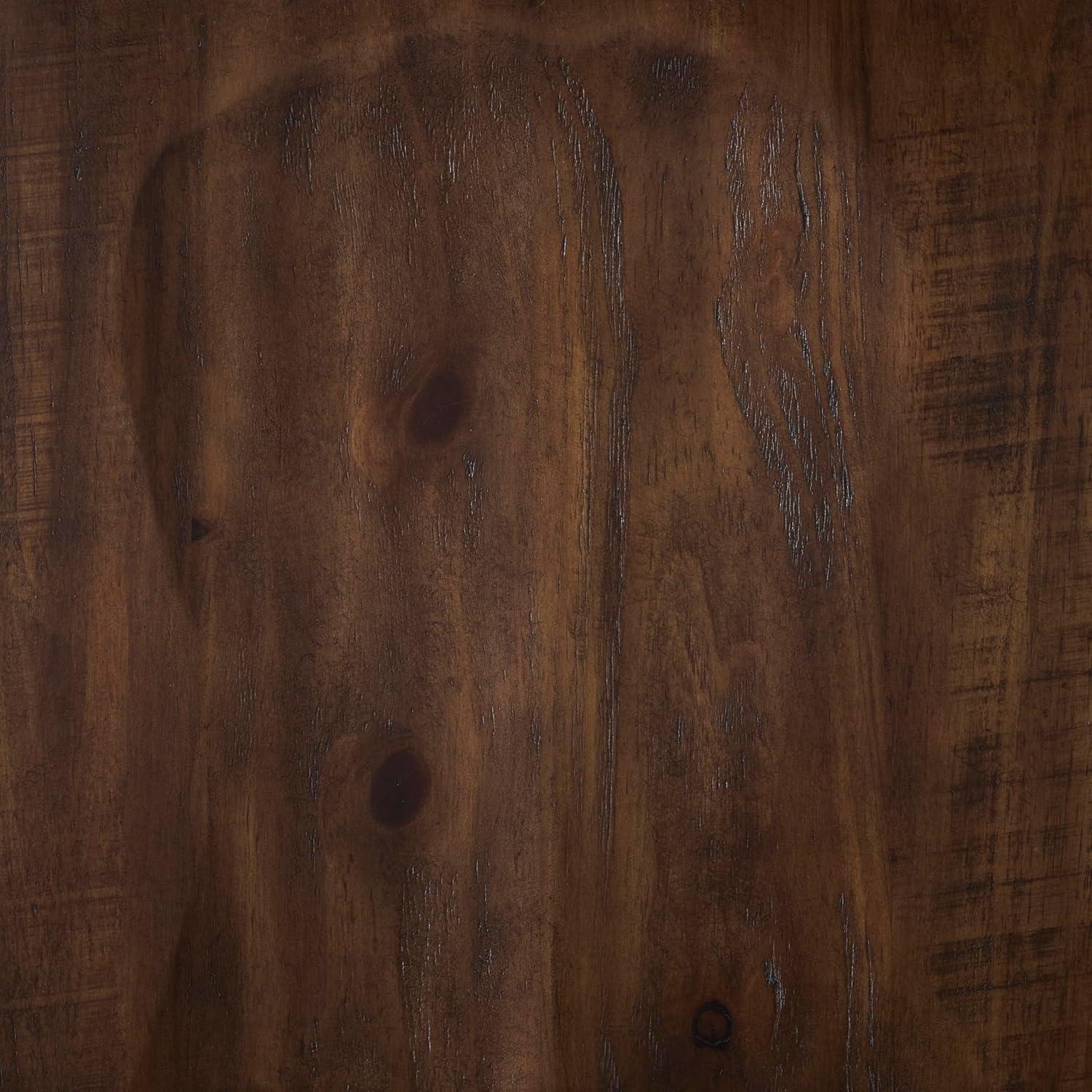 imageSignature Design by Ashley Valebeck Industrial Adjustable Height Swivel Barstool 2 Count BrownCounter Height