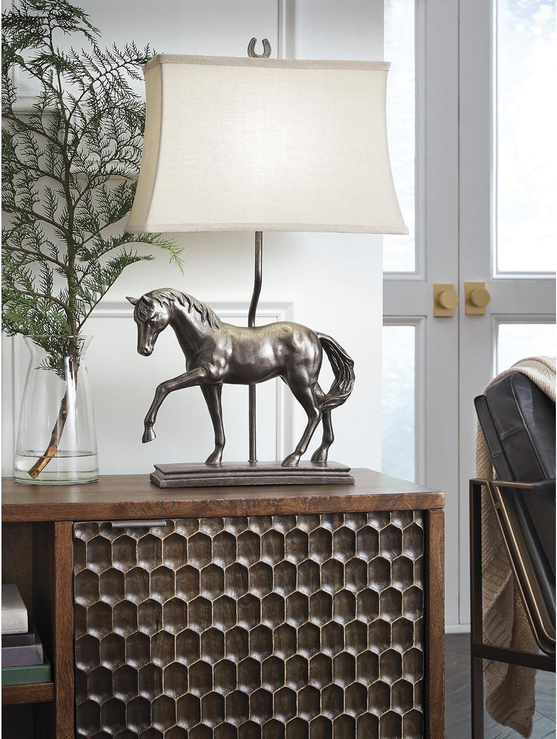 imageSignature Design by Ashley Wendfield Industrial Metal Floor Lamp with Dome Shade MetallicBronze Finish