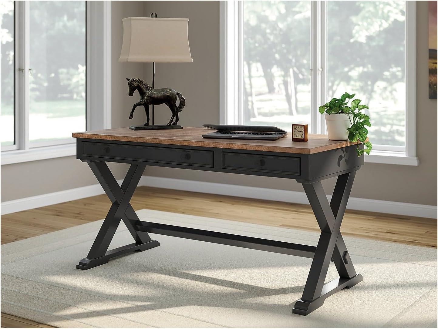 imageSignature Design by Ashley Wendfield Industrial Metal Floor Lamp with Dome Shade MetallicBronze Finish