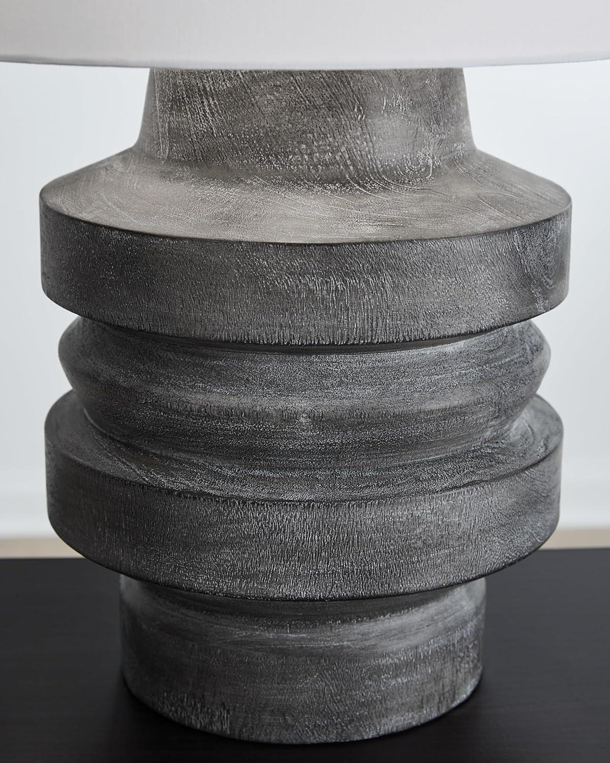 imageSignature Design by Ashley Wendfield Industrial Metal Floor Lamp with Dome Shade MetallicDistressed Black