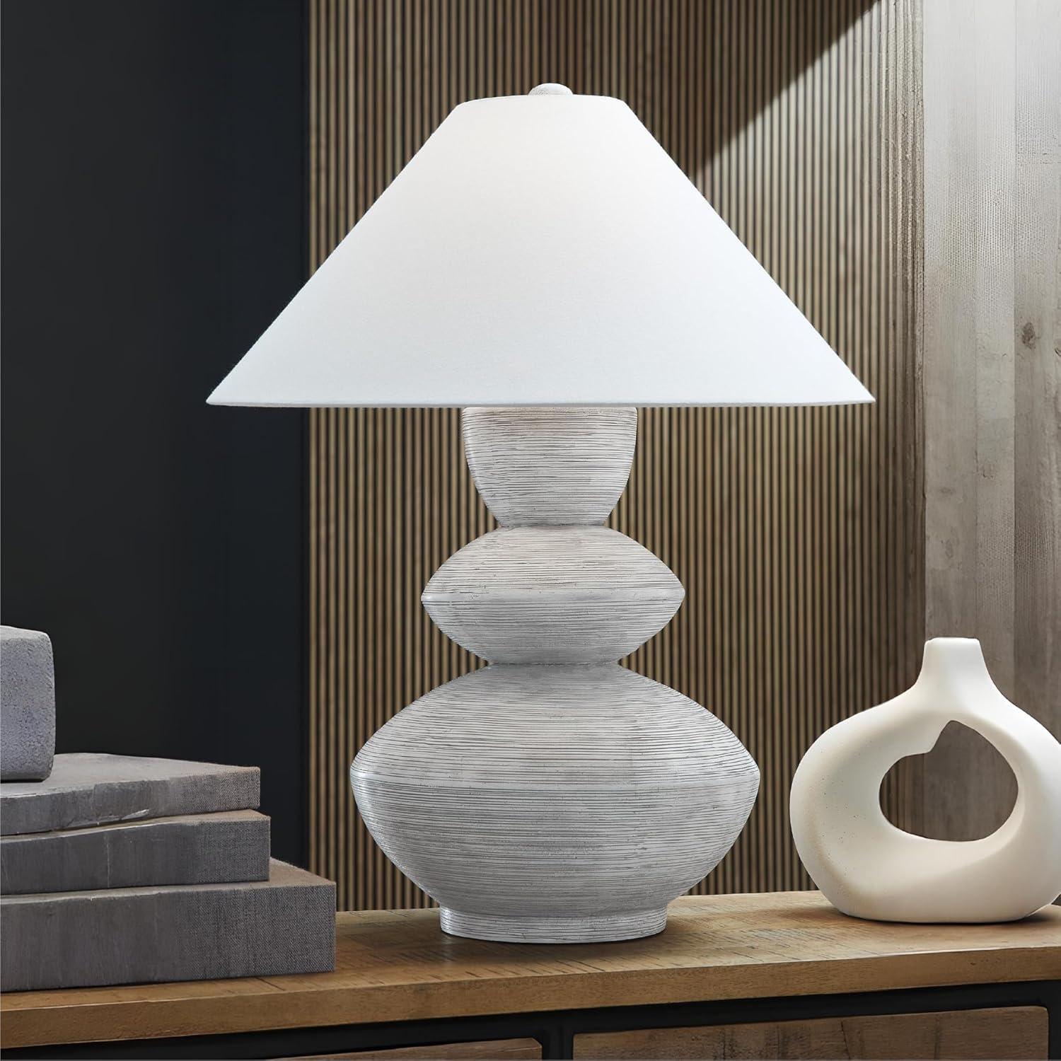 imageSignature Design by Ashley Wendfield Industrial Metal Floor Lamp with Dome Shade MetallicDistressed WhiteGray