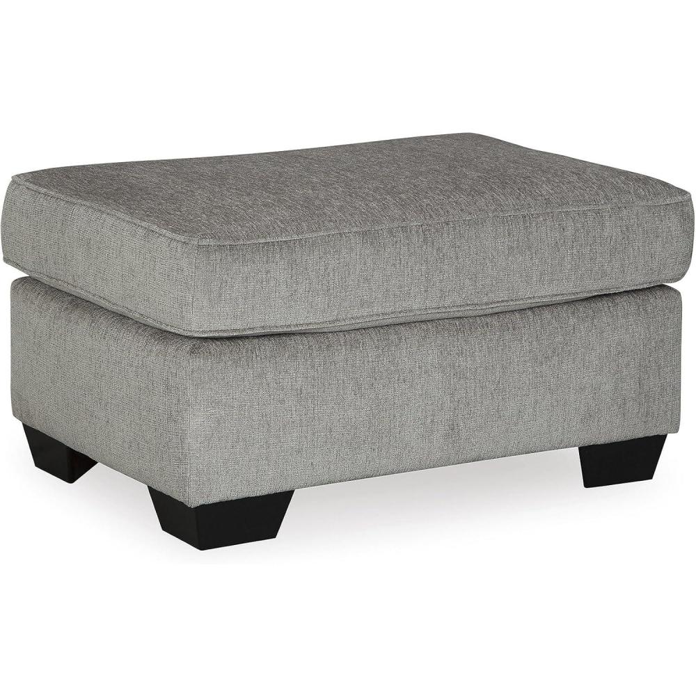 imageSignature Design by Ashley Altari Modern Rectangular Accent Ottoman Light GrayLight Gray