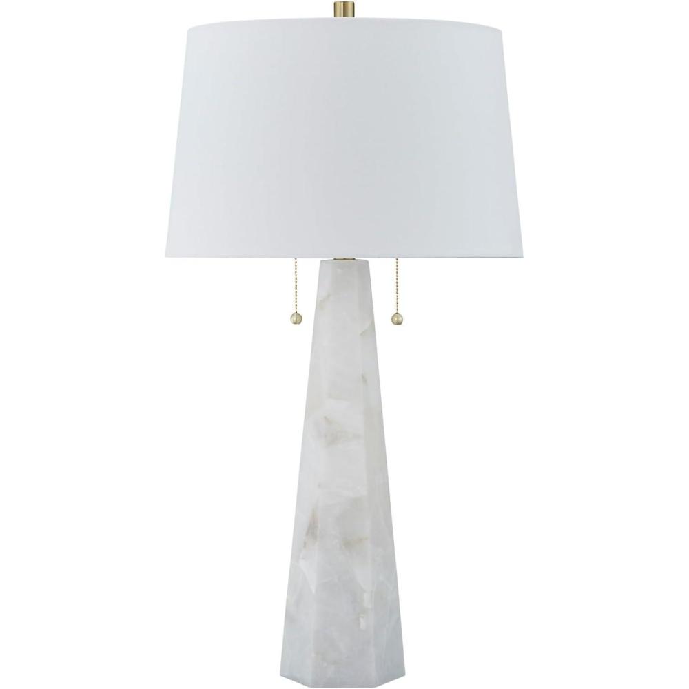 imageSignature Design by Ashley Danset Casual Contemporary UL Listed Table Lamp with Empire Hardback Fabric Shade and 3Way Switch Wood 3013quot High BrownStone