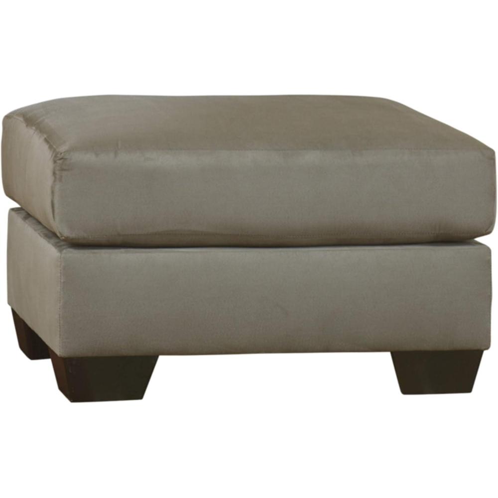 imageSignature Design by Ashley Darcy Casual Plush Square Accent Ottoman BlackGrey
