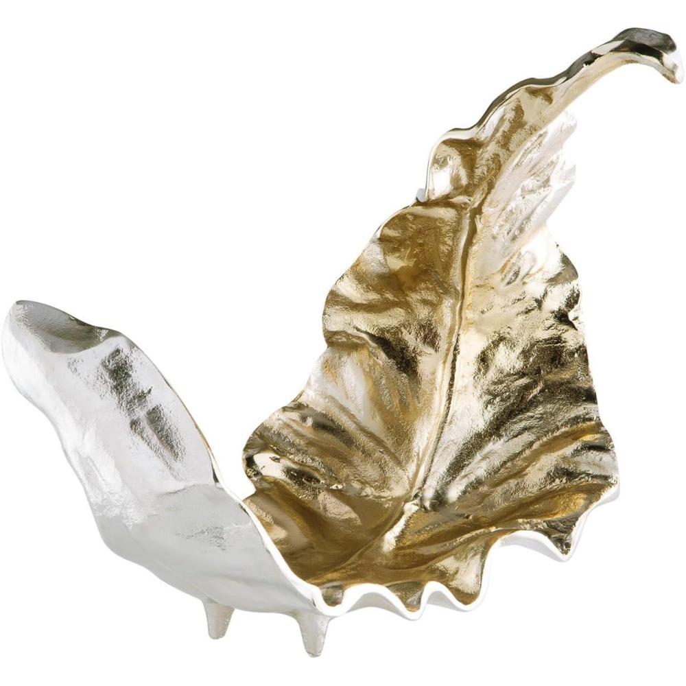 imageSignature Design by Ashley Darinsen Art Deco Aluminum Leaf Sculpture Metallic ampamp Chrome