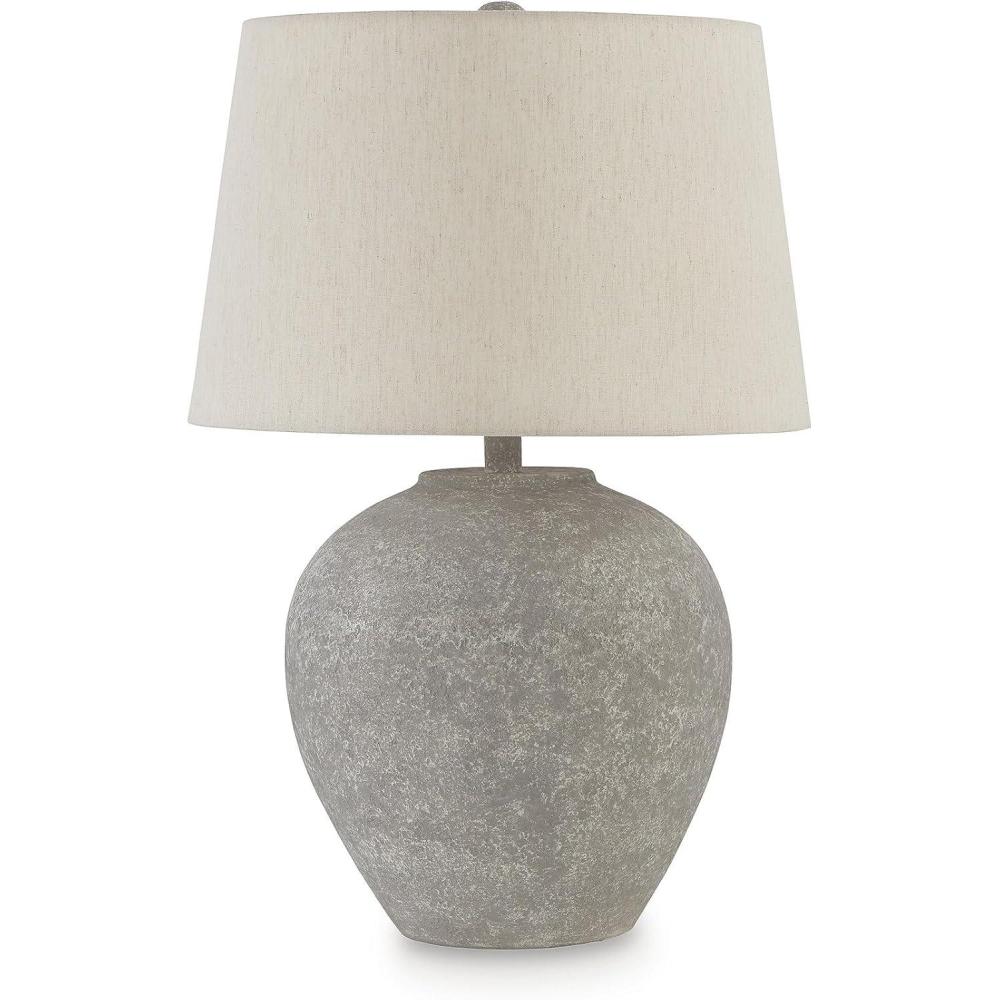 imageSignature Design by Ashley Dreward Casual 25 Inch Paper Table Lamp Smoky Brown Finish