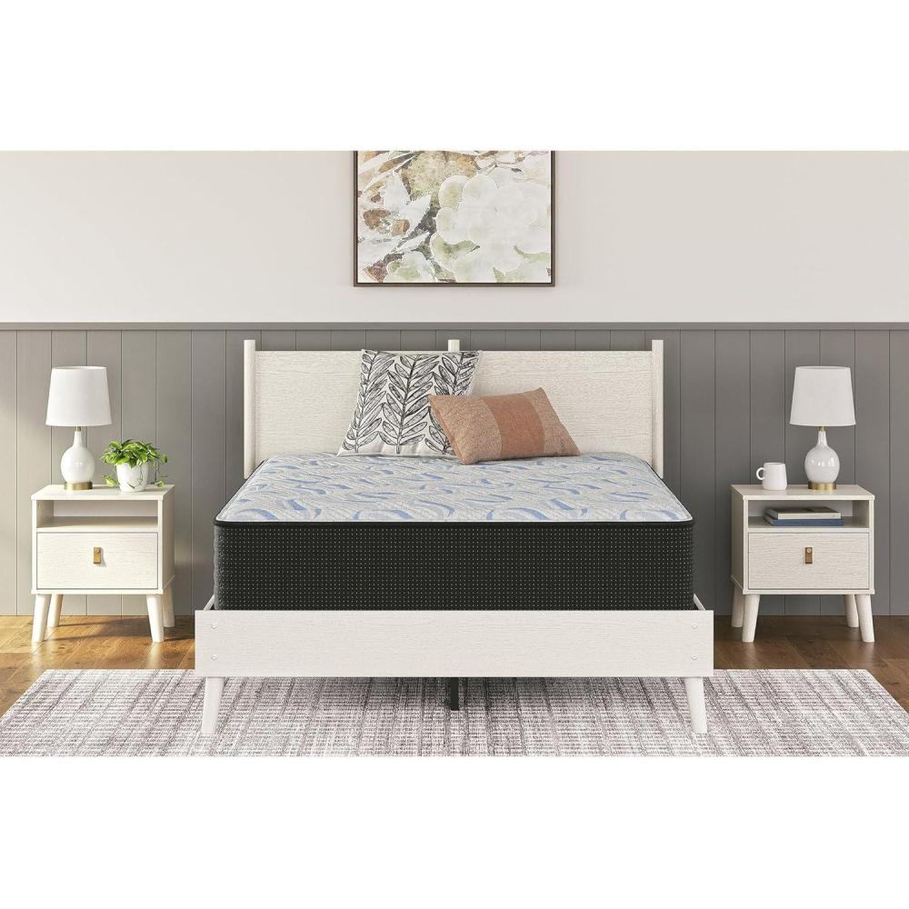 imageSignature Design by Ashley Elite Springs Plush 14 Inch Memory Foam Hybrid Mattress with Edge Support for Pressure Relief Queen Fiberglass Free Mattress in A BoxFull Mattress