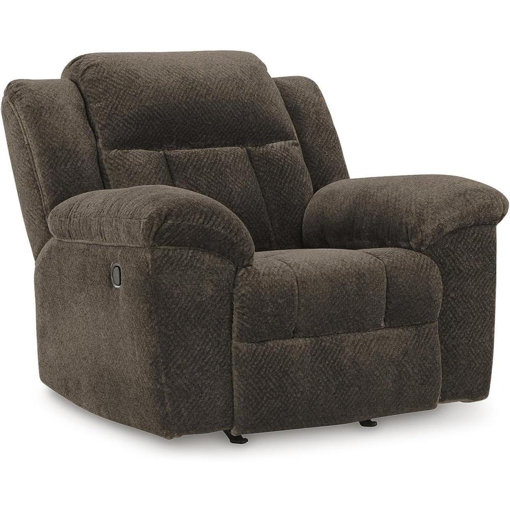 imageSignature Design by Ashley Frohn Urban Manual Rocker Recliner with PillowTop Arms Dark BrownDark Brown