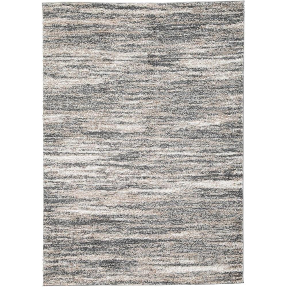 imageSignature Design by Ashley Gizela Contemporary 5 x 7 High Pile Striped Design Rug Ivory Gray ampamp Beige710 x 10 Rectangular