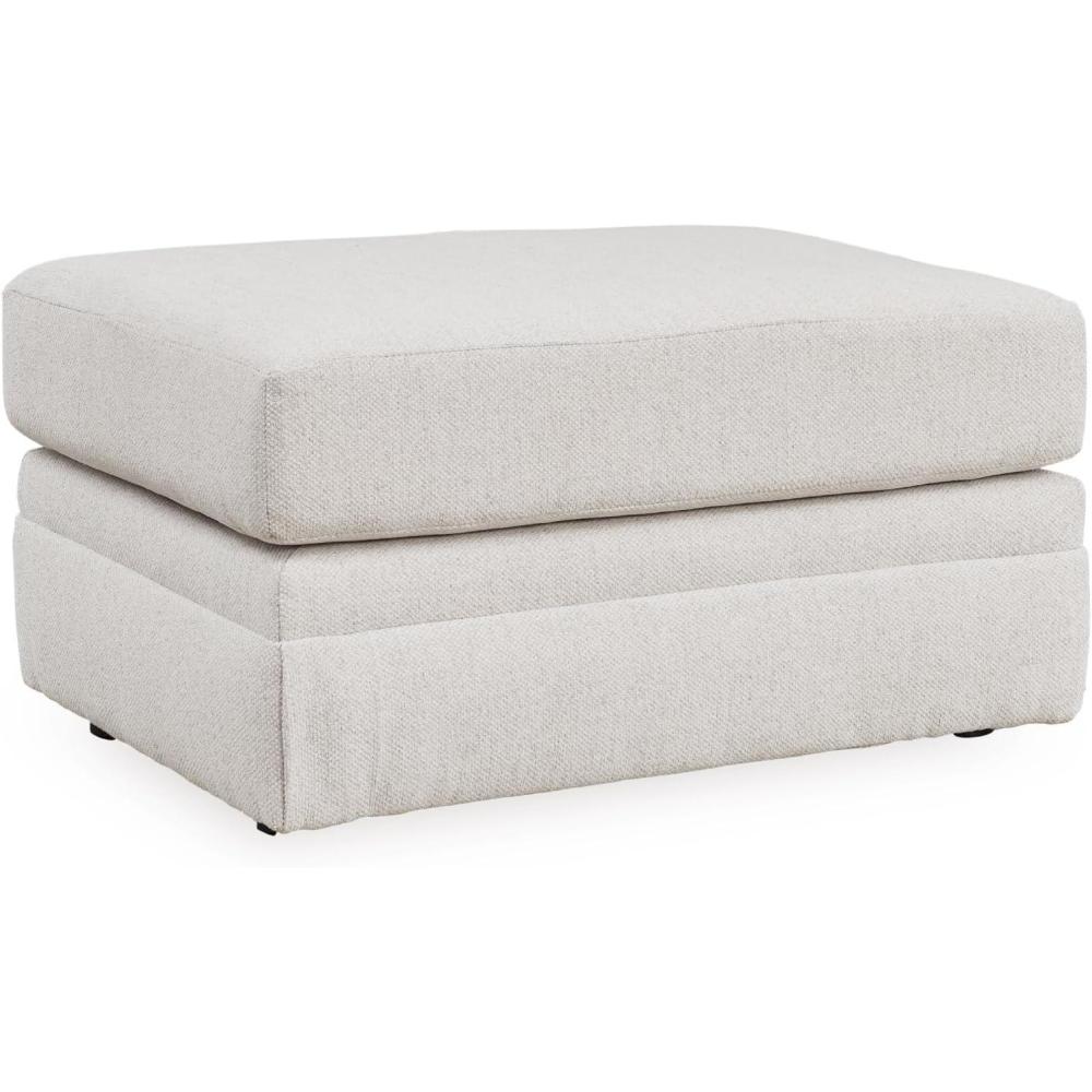 imageSignature Design by Ashley Maitelynn Casual Upholstered Ottoman WhiteChalk