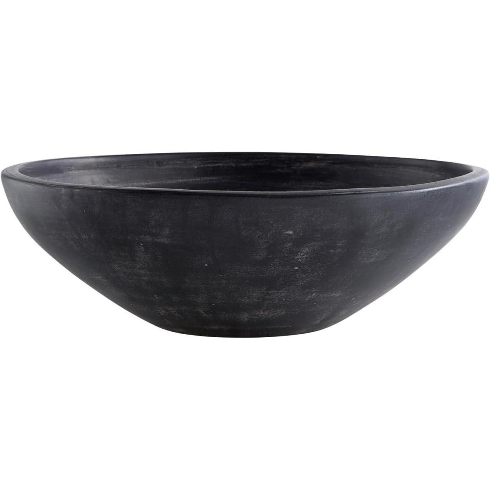 imageSignature Design by Ashley Meadie Casual Distressed Terra Cotta Round Bowl BlackBlack