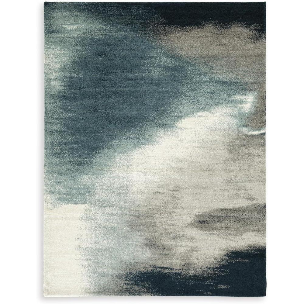 imageSignature Design by Ashley Qaabiz Bohemian 8 x 10 Indoor Medium Pile Geometric Area Rug Light Brown ampamp BlackBlueGrayIvory