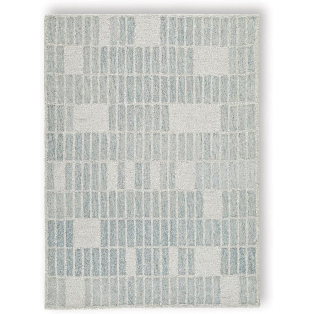 imageSignature Design by Ashley Qaabiz Bohemian 8 x 10 Indoor Medium Pile Geometric Area Rug Light Brown ampamp BlackBlueIvory