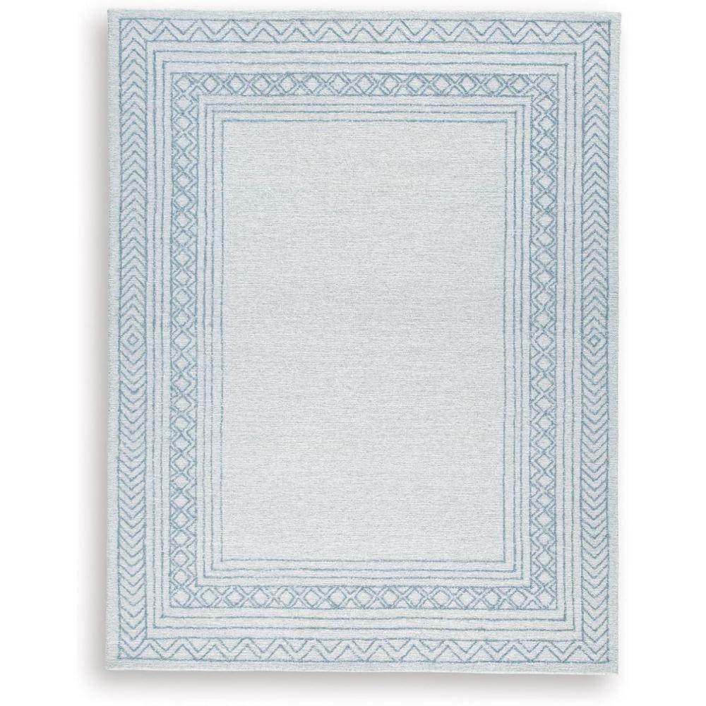 imageSignature Design by Ashley Qaabiz Bohemian 8 x 10 Indoor Medium Pile Geometric Area Rug Light Brown ampamp BlackBlueIvoryGray