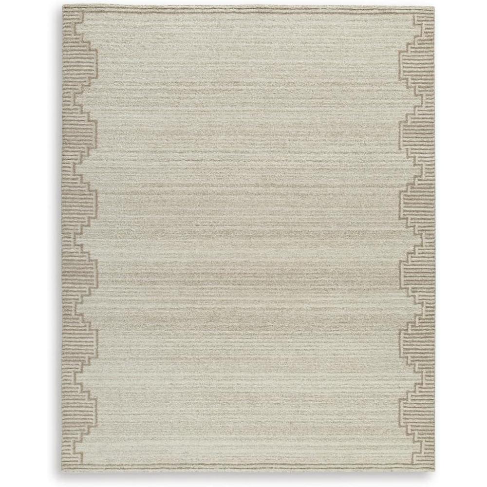imageSignature Design by Ashley Qaabiz Bohemian 8 x 10 Indoor Medium Pile Geometric Area Rug Light Brown ampamp BlackBrownBeige