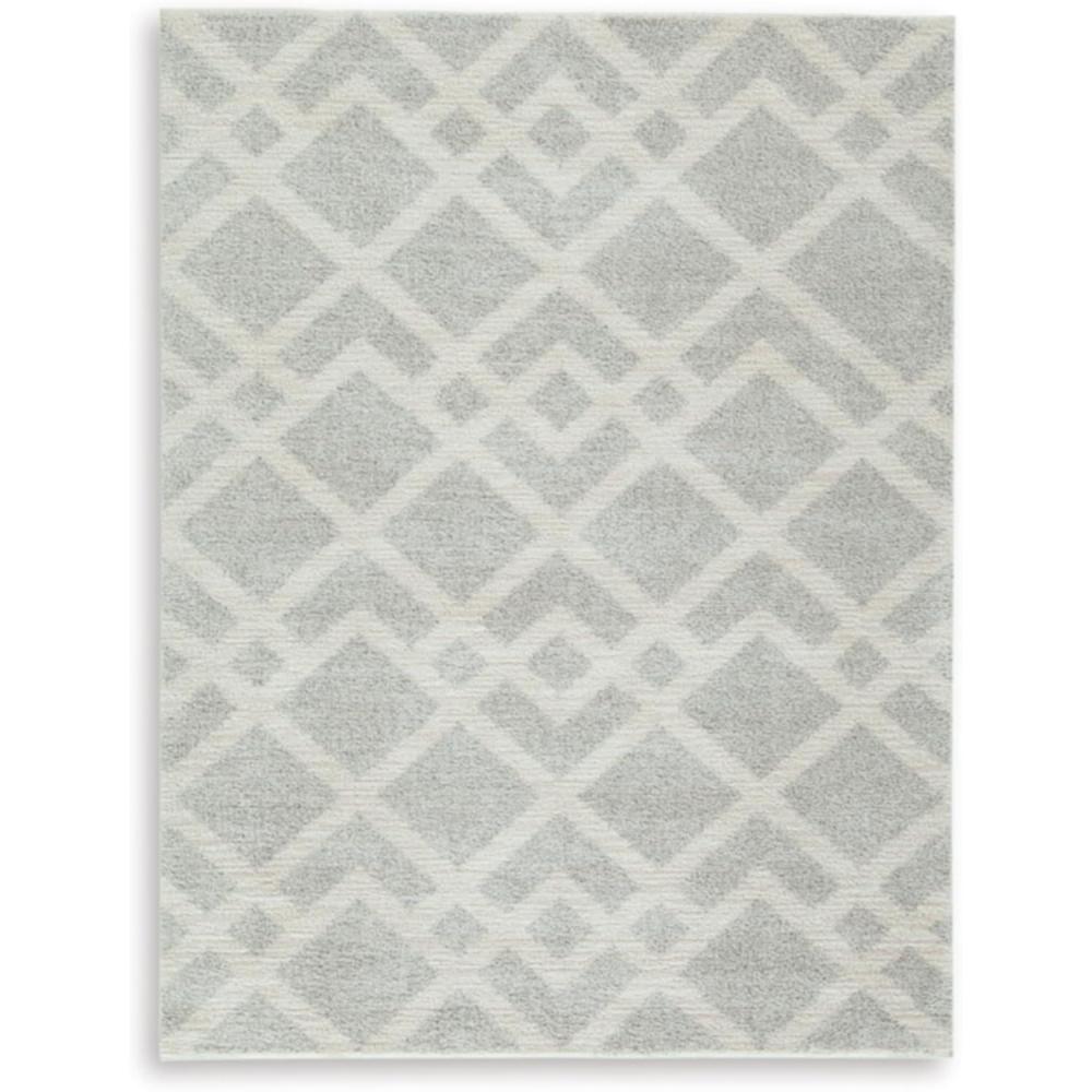 imageSignature Design by Ashley Qaabiz Bohemian 8 x 10 Indoor Medium Pile Geometric Area Rug Light Brown ampamp BlackGrayIvory