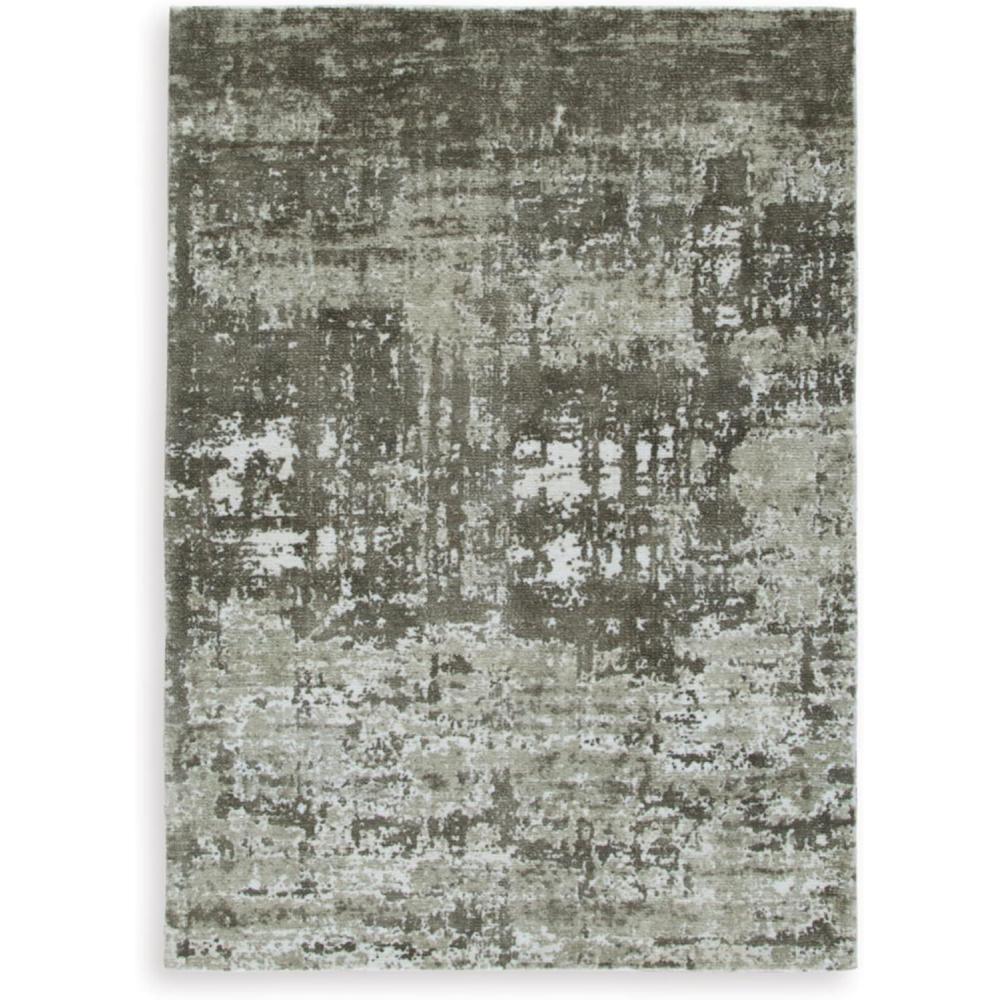imageSignature Design by Ashley Valmontic Contemporary Indoor Abstract 8 x 10 Large Rug Gray ampamp Light Gray51 x 71 Rectangular