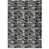 imageSignature Design by Ashley Bramshaw Contemporary Indoor Abstract 8 x 10 Large Rug Black ampamp White103 x 142 Rectangular
