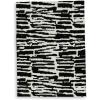 imageSignature Design by Ashley Bramshaw Contemporary Indoor Abstract 8 x 10 Large Rug Black ampamp White52 x 69 Rectangular