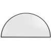 imageSignature Design by Ashley Denlow Contemporary Semicircular Wall Mounted Metal Frame Accent Mirror 50 x 25 Inches for Living Room Black