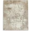 imageSignature Design by Ashley Grifflain Contemporary Indoor Washable Abstract Pattern 8 x 10 Rug  Light Brown ampamp Light Gray