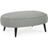 imageSignature Design by Ashley Hollyann MidCentury Modern Oversized Ottoman GrayGrey