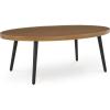 imageSignature Design by Ashley Horizon Hall Casual Outdoor Coffee Table with 4 Legs Light Brown ampamp Black