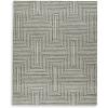imageSignature Design by Ashley Jossen Boho Wool Blend Indoor 8 x 10 Rug with Geometric Pattern Beige ampamp Gray81 x 911 Rectangular