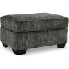 imageSignature Design by Ashley Lonoke Contemporary Rectangular Upholstered Ottoman Gray