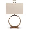 imageSignature Design by Ashley Mahala Traditional 28quot Braided Metal Round Single Table Lamp 3Way Switch UL Listed Rectangular Shade Antique Gold Finish
