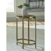 imageSignature Design by Ashley Porterville Modern Accent Table with Cast Glass Top Gold