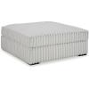 imageSignature Design by Ashley Stupendous Casual Upholstered Square Oversized Accent Ottoman White