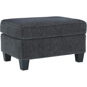 Signature Design by Ashley Abinger Contemporary Rectangle Ottoman, Dark Gray(Grey)