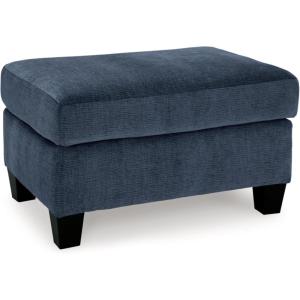 Signature Design by Ashley Amity Bay Modern Upholstered Rectangular Ottoman, Light Brown(Blue)