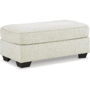 Signature Design by Ashley Brebryan Contemporary Ottoman, Light Gray & Cream(Cream & Brown)